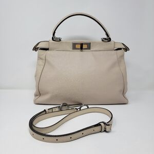 FENDI Peekaboo Zucca Print Interior Leather 2 Way Bag